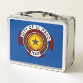 エルパソ市国旗 メタルランチボックス (裏面)