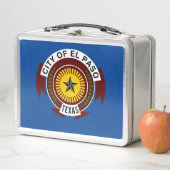 エルパソ市国旗 メタルランチボックス (インサイチュ)