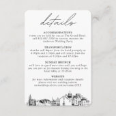 エルパソ結婚の垂直詳細 エンクロージャーカード (正面)