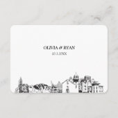 エルパソ結婚のRSVP伝統的 Meal Option エンクロージャーカード (裏面)