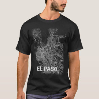 エルパソ都市地図(大活字) Tシャツ