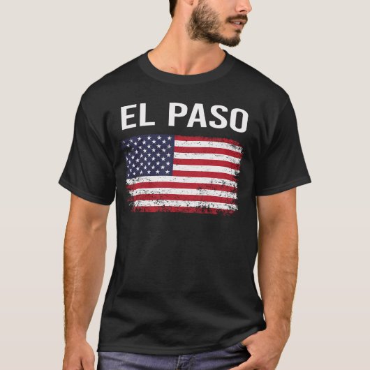 エルパソ アメリカ国旗 Tシャツ (正面)