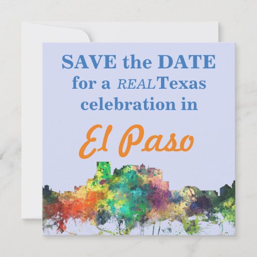 エルパソ、テキサス州スカイラインSP - 招待状 (正面)