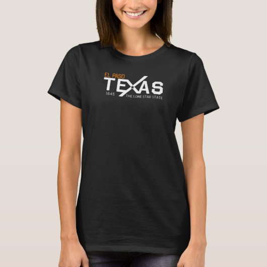 エルパソ テキサス州 エルパソ郡 Tシャツ (正面)
