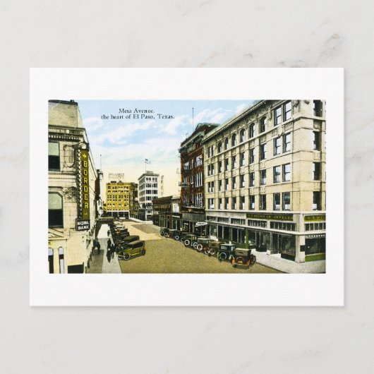 エルパソ,メサアベニュー,テキサス州 ポストカード (正面)