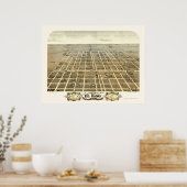 エルパソ， ILパノラママップ – 1869 ポスター (キッチン)