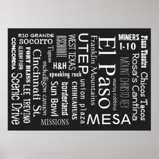 エルパソTXランドマーク ポスター