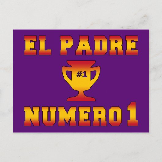 エルパドレヌメロ1 #1父スペインのの日のパパ ポストカード (正面)