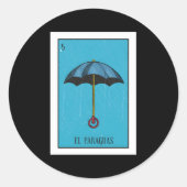 エルパラグアイス宝くじアンブレラカードメキシコロット ラウンドシール (正面)