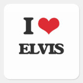 エルビスが大好き スクエアシール (正面)