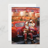 エルビスとマリリンのクリスマス シーズンポストカード (正面/裏面)