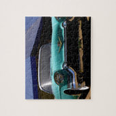 エルビス・プレスリーのグリーンキャデラックへのコンバーチブル ジグソーパズル (縦)