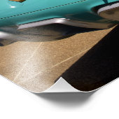 エルビス・プレスリーのグリーンキャデラックへのコンバーチブル フォトプリント (角)