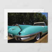 エルビス・プレスリーのグリーンキャデラックへのコンバーチブル ポストカード (正面/裏面)