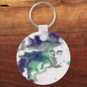 エルビッシュ顔 – デジタルスケッチ、ファンタジーアート キーホルダー (正面)