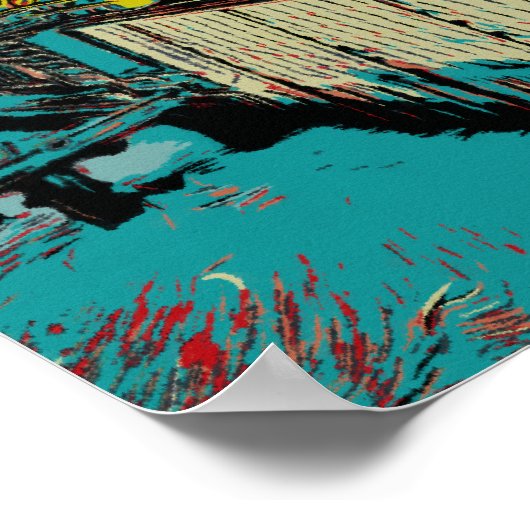 エルビフィルハーモニーコンサートホールアイコニックハンブルク ポスター (角)