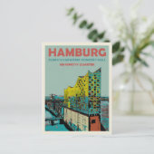 エルビフィルハーモニーコンサートホールアイコニックハンブルク ポストカード (スタンド正面)