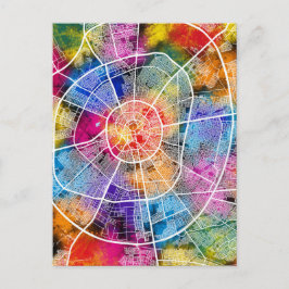 エルビル・イラクの地図 ポストカード