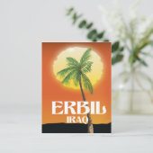 エルビル・イラク旅行のポスター ポストカード (スタンド正面)