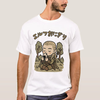 エルフおにぎり 和風Tシャツ Tシャツ
