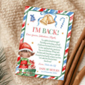 エルフからのクリスマス手紙少年用クリスマスカード 招待状