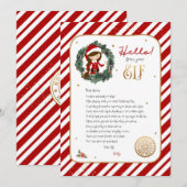 エルフからの歓迎の手紙 招待状 (正面/裏面)