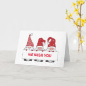 エルフがあなたが悪い子か良い子かチェックしてる カード (黄色い花)