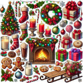 エルフがおいしいものを食べている ラッピングペーパー