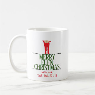 エルフのいたずら クリスマス グリーティングサイン コーヒーマグカップ