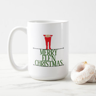 エルフのいたずら クリスマス グリーティング サイン コーヒーマグカップ