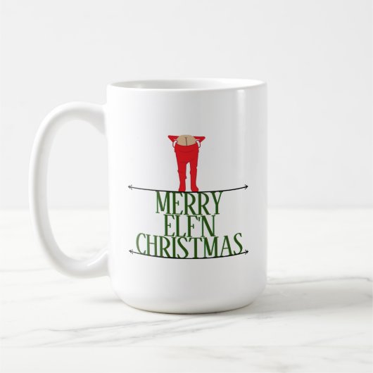 エルフのいたずら コーポレートクリスマス コーヒーマグカップ (左)