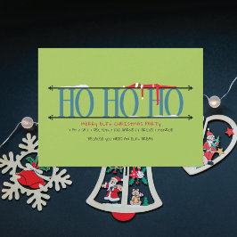 エルフのいたずら Ho Ho Ho クリスマスパーティー 招待状