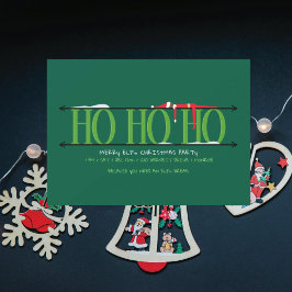 エルフのいたずら Ho Ho Ho クリスマスパーティー 招待状