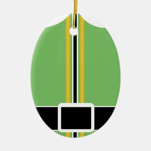 エルフのオーバルオーナメント セラミックオーナメント (正面)
