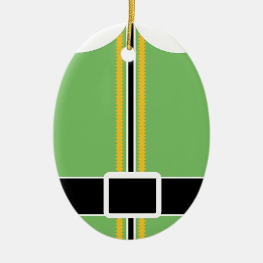 エルフのオーバルオーナメント セラミックオーナメント (正面)