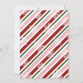 エルフのクリスマスガールレターカード 招待状 (裏面)