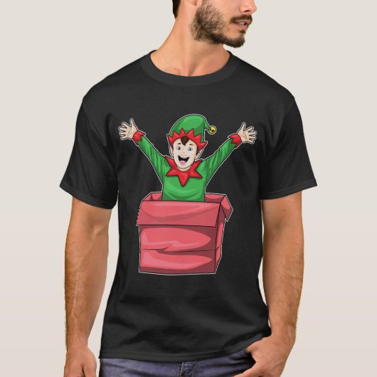 エルフのクリスマスボックス Tシャツ (正面)