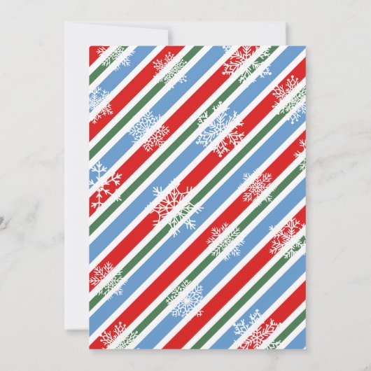 エルフのクリスマスボーイからの手紙カード 招待状 (裏面)