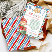エルフのクリスマス少年からの手紙カード 招待状