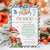 エルフのクリスマス少年からの手紙カード 招待状