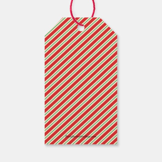 エルフのクリスマス ギフトタグ (裏面)