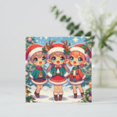エルフのシカ メリークリスマス シーズンカード (スタンド正面)