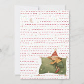 エルフのスリープパーティー誕生日招待状 招待状 (裏面)