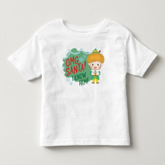 エルフのバディ えっ、サンタ！知ってる！ トドラーTシャツ