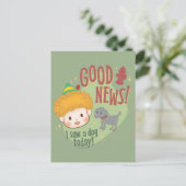 エルフのバディ　良いニュース！今日、犬を見た！ シーズンポストカード (スタンド正面)