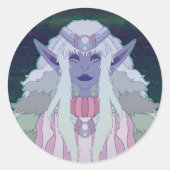 エルフのプリンセス ラウンドシール (正面)