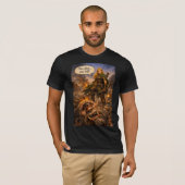 エルフのレンジャー対サイクロプスTシャツ Tシャツ (正面フル)
