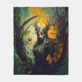 エルフのレンジャー ファンタジーブランケット | D&D ギフト フリースブランケット