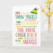 エルフの予定表 クリスマスカード © GraphicLoveShop カード (黄色い花)