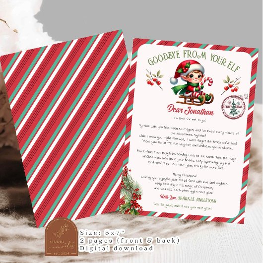 エルフの別れの手紙の招待状 招待状